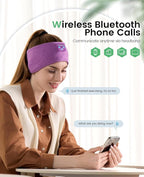 Perytong Sleep Headphones Bluetooth Headband, Sports Wireless Earphones - Image 2