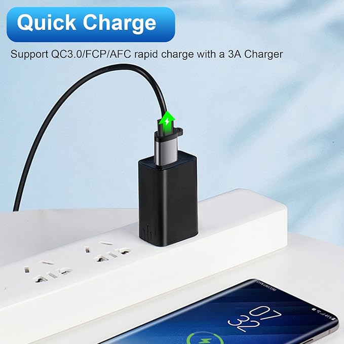USB C Female to USB Male Adapter 3 Pack, OTG Converter, Type C to USB A Charger - Image 4