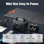 GRECELL Portable Power Station 300W, 230Wh LiFePO4 Battery, 1.5hrs Fast Charging - Image 3