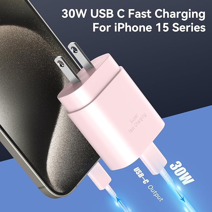 Phone 16 15 Charger 10FT USB C to C Fast Charging Cord, 30w USB C Phone 16 15 - Image 3