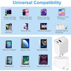 USB C Wall Charger, Dual Port 10FT iPhone Charger 20W PD+QC3.0 Power Adapter - Image 7
