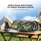 Portable Bluetooth Speaker 60W RMS, 90W Peak Loud Subwoofer Wireless Stereo - Image 6