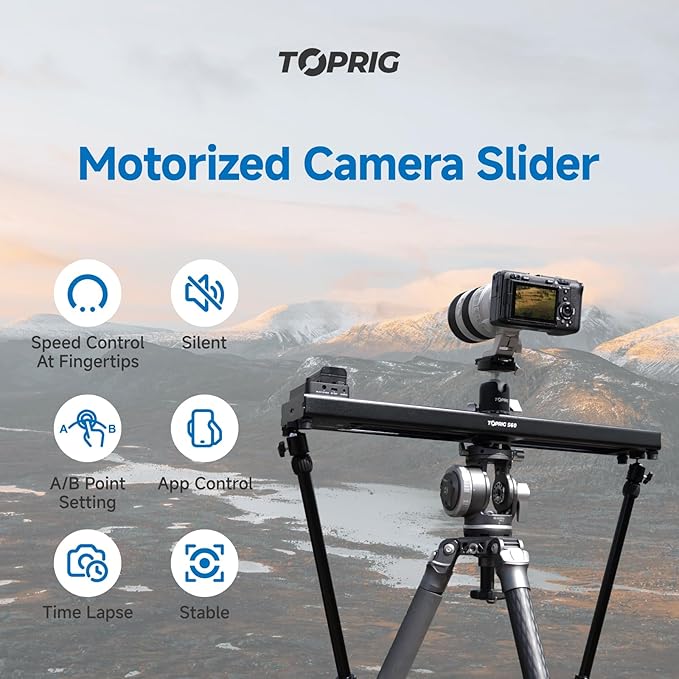 Accsoon Toprig S60 Camera Slider Motorized and Support Arms - Image 2