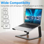 Laptop Stand for Desk Detachable Aluminum Computer Riser Portable Metal - Image 3