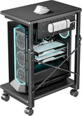ARES WING Height Adjustable Computer Tower Stand, 2-Tier PC Tower Stand by ARESWING