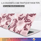CISSOOK Butterfly Case for MacBook Air 13 Inch Pink 2021 2020 2019 2018 Release - Image 3