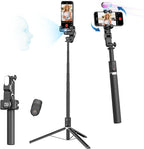 Auto Face Tracking Tripod 360 Rotation w/Stand, Selfie Stick Tripod by AOCHUAN