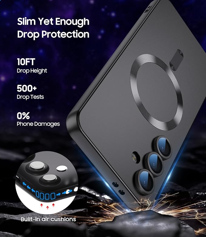 Magnetic for Samsung Galaxy S25 Case Slim Soft Silicone Bumper Shockproof - Image 5