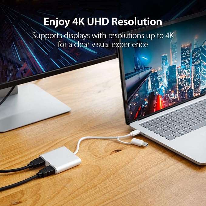 j5create USB-C to Dual HDMI Multi-Monitor Adapter - Image 3