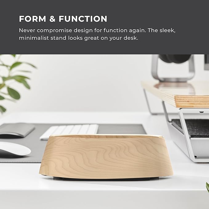 HumanCentric Vertical Laptop Stand in Maple Wood, Upright Adjustable Holder and - Image 5