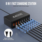 USB C Charger Block Charging Station 440W GAN3, 100W Laptop Charger Multi Port - Image 3