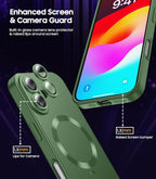 Magnetic for iPhone 16 Case Slim Soft Silicone Bumper Shockproof Metallic - Image 4