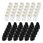 MECCANIXITY 30pcs Cat6 RJ45 Pass Through Connectors, RJ45 Connector 8P8C Gold by MECCANIXITY