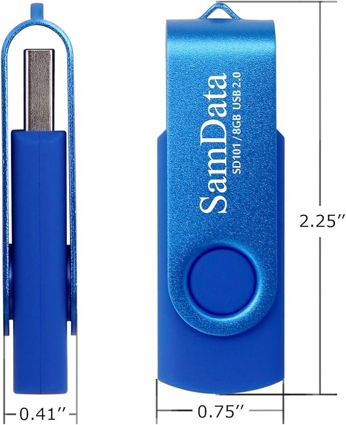 SamData 8GB USB Flash Drives 4 Pack 8GB Thumb Drives Memory Stick Jump Drive - Image 6