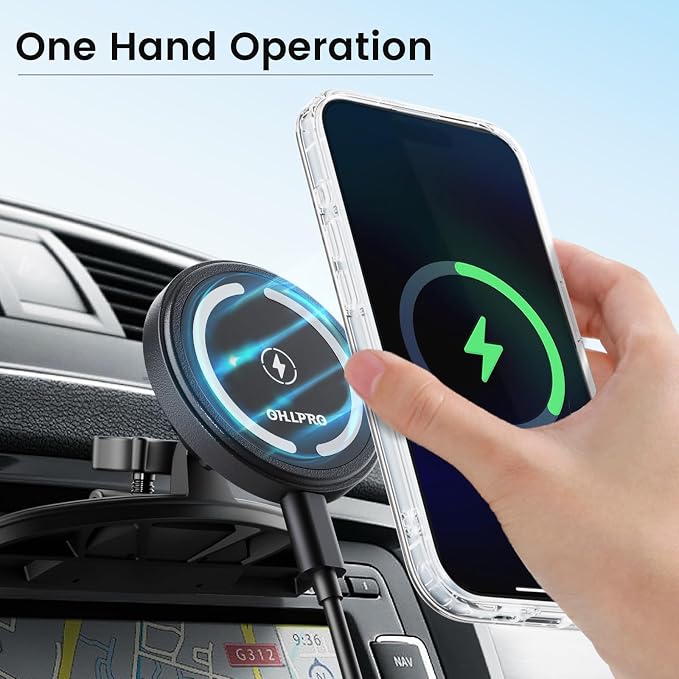OHLPRO 15W Magsafe Car Mount Charger - Image 3