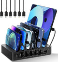 Charging Station for Multiple Devices: 68W 6 Port 20W Fast Phone Charger Dock by CLEVERBRIGHT