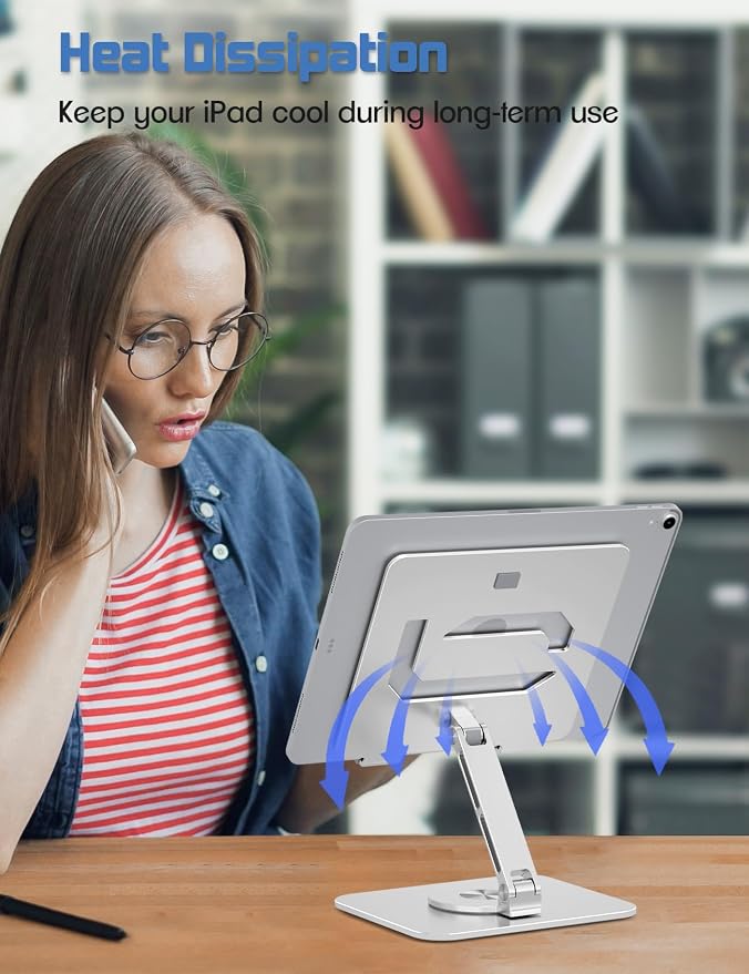 Tablet Stand Holder with 360°Rotating Base - Image 5