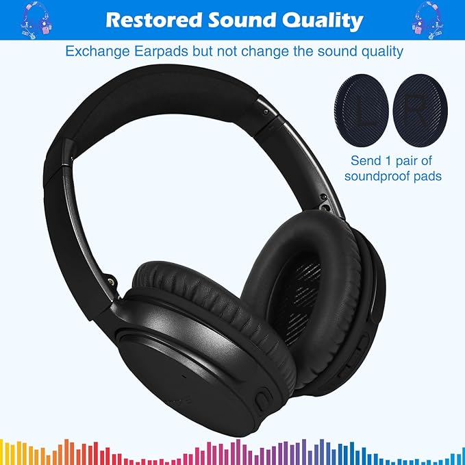 Ear Pads for Bose QuietComfort 35 ii, Premium Softer Leather Replacement Pads - Image 5