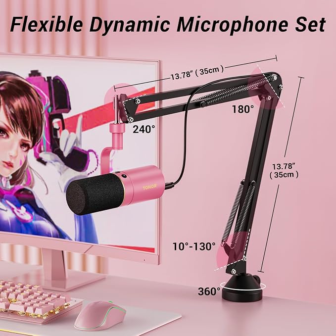 TONOR Dynamic Microphone, XLR/USB Microphone - Image 8