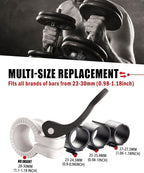 Mini Barbell Clips 1 inch I Multi-Size Adjustable Barbell Collar I 1 inch - Image 2