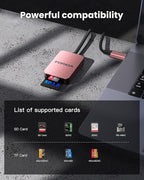 FORIDA SD Card Reader, 2 in 1 Micro SD Card Reader USB C 3.0 High Speed Dual - Image 7
