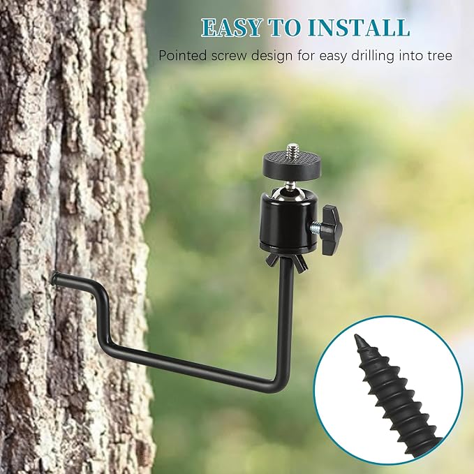 5 Pcs Trail Camera Tree Mount, Trail Camera Holder 360° Cameras Bracket - Image 3