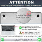 for 2025 M4 MacBook Air 13.6 Inch Case A3240 Fits 2022 2023 A2681 M2 2024 A3113 - Image 2