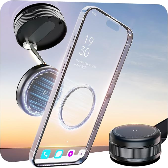 2026 Upgraded 360° Vacuum Magnetic Car Phone Holder by MiiKARE