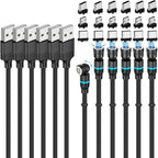 Magnetic Charging Cable 540° Rotation 3A Fast Charging Data Sync 3 in 1 by Losuesme