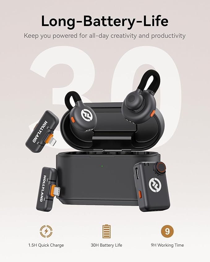 Hollyland Lark M2S Ultimate Combo Wireless Lavalier Microphone - Image 6