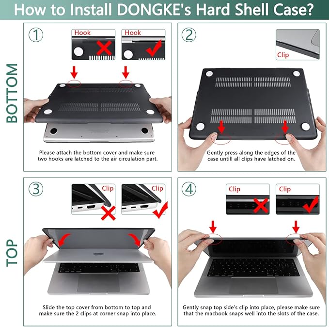 DONGKE for M4 MacBook Pro 16 Inch Case 2024 2023 2021 A3403 A3186 M3 A2991 M2 - Image 7