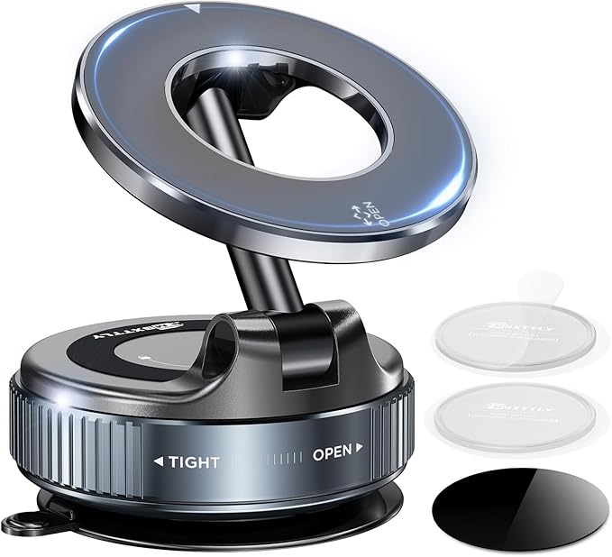 Vacuum Magnetic Phone Holders for Your Car 2026 Suction Cup Phone Mount by MSXTTLYglobal