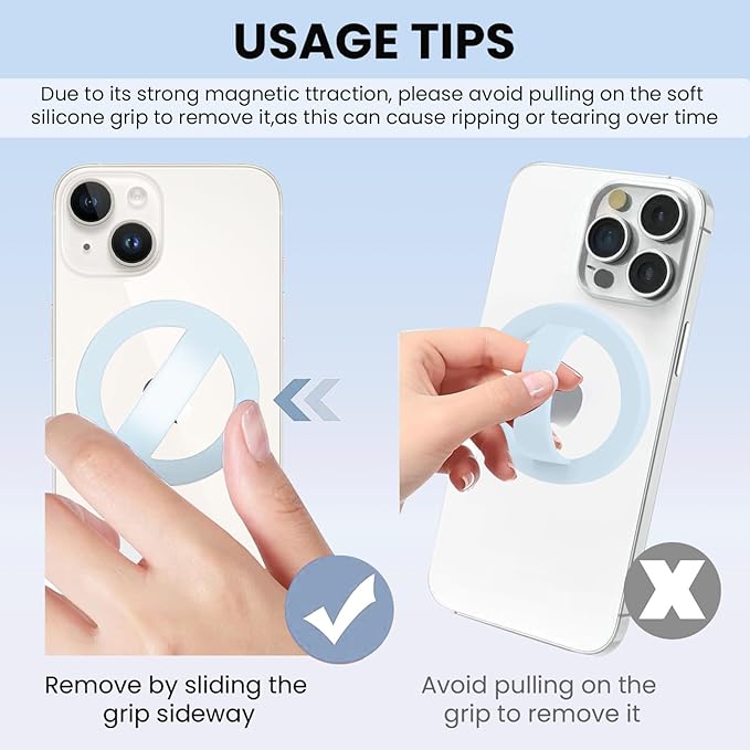 Magnetic Silicone Ring Grip Phone Holder, Loop Grip Phone Holder, Magnetic - Image 5