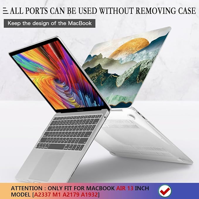 CISSOOK Mountain Case for MacBook Air 13 inch 2020 2021 2019 2018 Release Model - Image 5