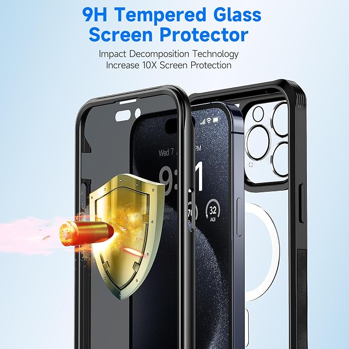 seacosmo for iPhone 15 Pro Max Case, Full Body Bumper - Image 6