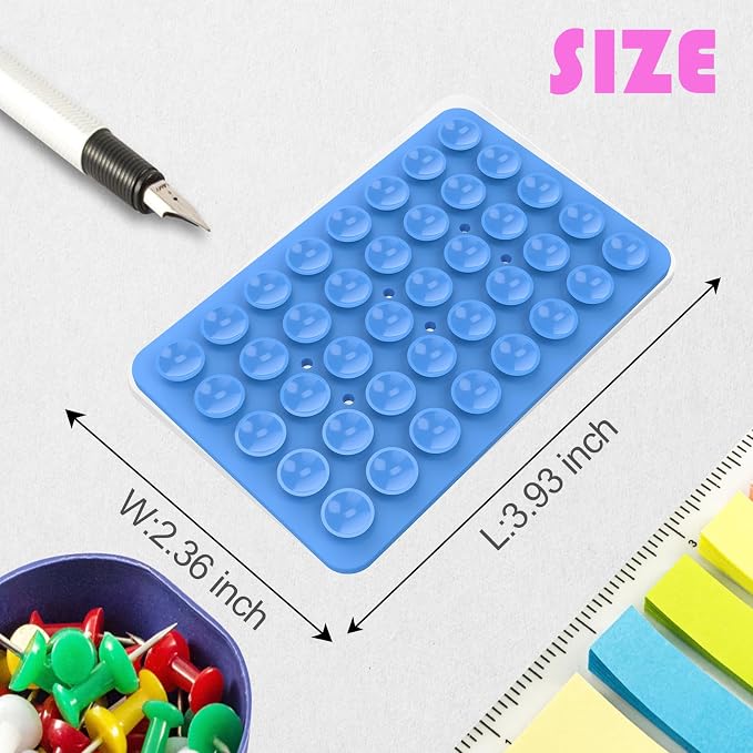 2PACK Silicone Double Sided Suction Phone Case Mount, Detachable Hands Free & - Image 5