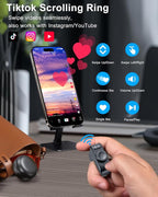 TikTok Scrolling Ring Remote Control, Camera Shutter Remote, Wireless Bluetooth - Image 2