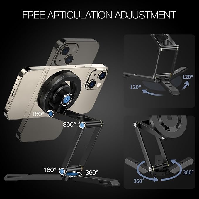 Magnetic Pocket Phone Tripod Foldable Compatible - Image 3