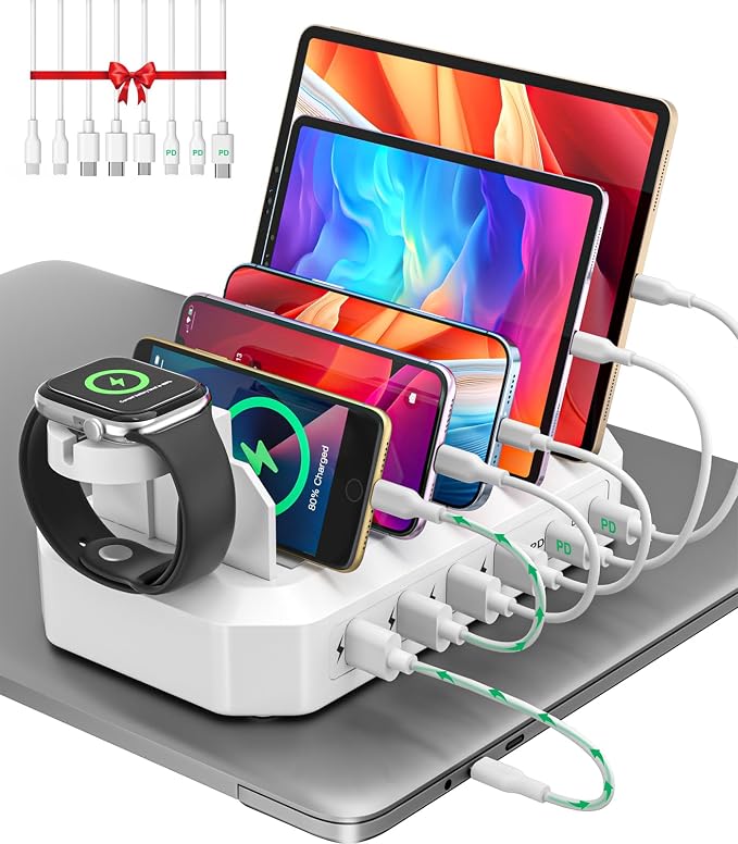 95W Fast Charging Station for Multiple Devices【UL & FCC Certified Safer by HSicily