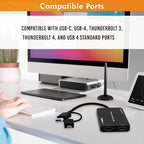 J-Tech Digital USB C to HDMI Adapter 4K 30Hz 1080P 60Hz, Dual Monitor Adapter - Image 6