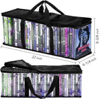 Fasmov 6 Pcs DVD Storage Bags Hold up to 240 DVDs, Water Resistant DVD Holder - Image 2