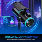 FIFINE Gaming PC Microphone, USB Streaming Microphone - Image 7