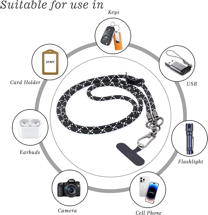Phone Lanyard Universal Cell Phone Strap Crossbody Strap - Image 6