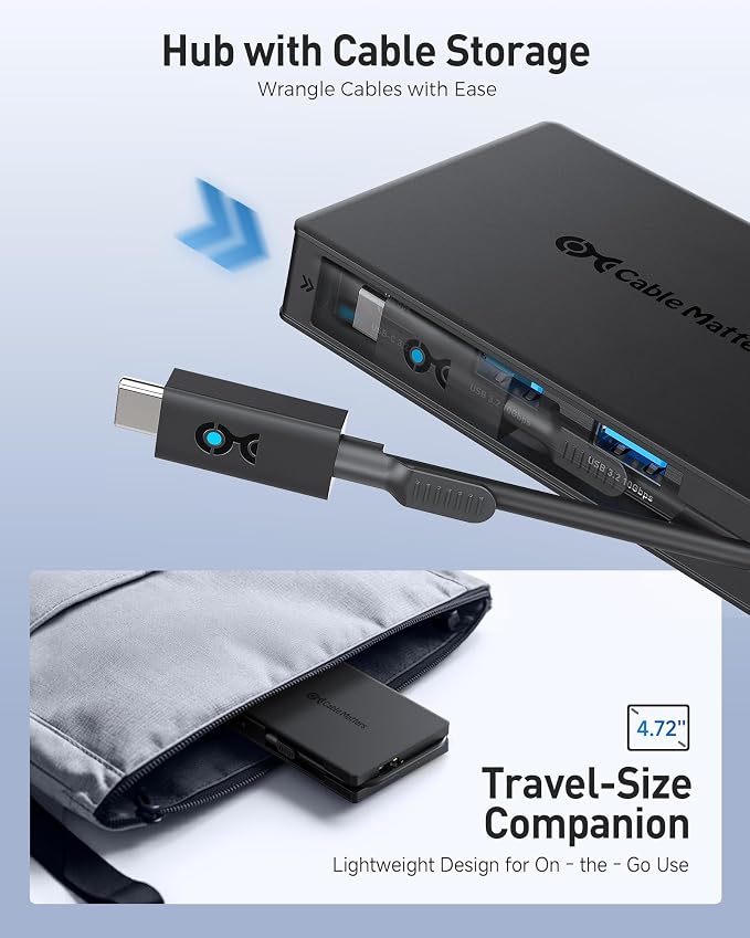 Cable Matters 8-in-1 USB C Hub Multiport Adapter - Image 6