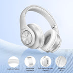 TUINYO Bluetooth Headphones Wireless, Over Ear Stereo Wireless Headset 40H - Image 5