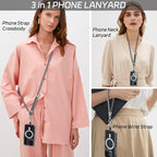 3-in-1 Adjustable Phone Lanyard Crossbody Cell Phone Neck Strap Universal - Image 3