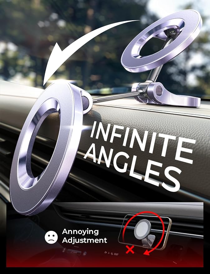 LISEN for Magsafe Car Mount, Ultra Magnetic Dashboard Phone Holder, Car - Image 3