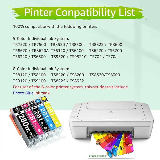 280XXL 281XXL Ink Cartridges Replacement - Image 2