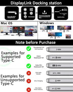 WAVLINK DisplayLink Docking Station 3 Monitors - Image 4