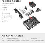 SmallRig Battery Plate with V-Lock Mount with Dual 15mm Rod Clamp Kit - Image 6